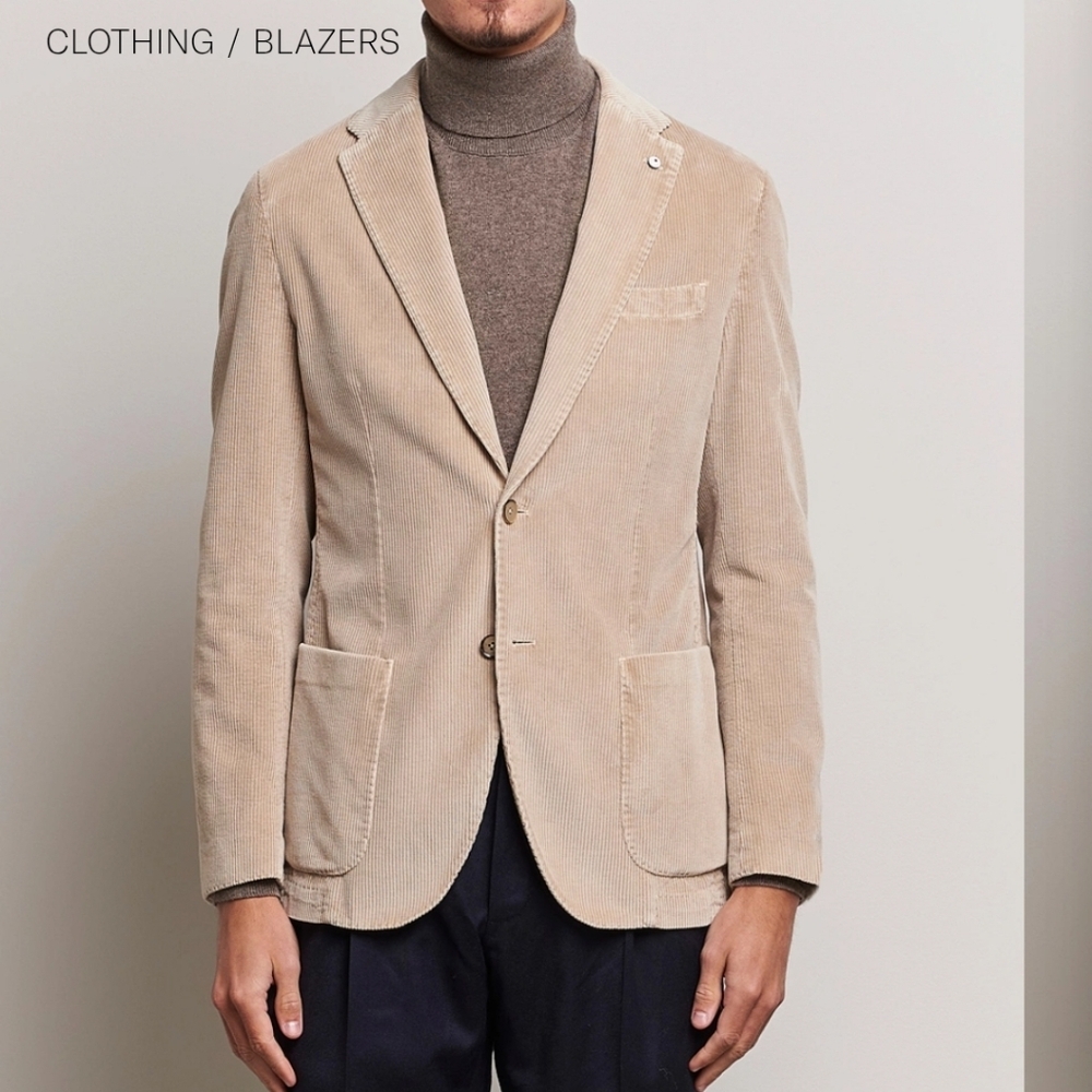 LBM 1911 Croduroy Mens Sports jacket Blazer Tan Nwot Collegiatw Preppy Business